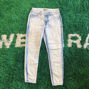 Blue‎ Spice Women's Size 5 Light Wash Acid Wash Denim Jeans High Rise Skinny Fit